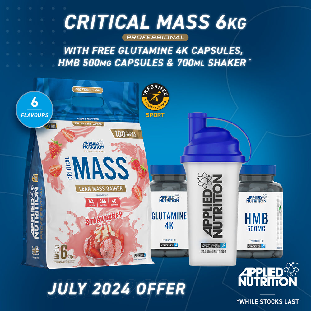 Critical Mass Professional 6kg Lean Mass Gainer 40 Servings Applied Nutrition Ltd 9238