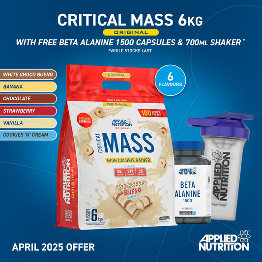 Critical Mass Original 6kg High Calorie Gainer (25 Servings)