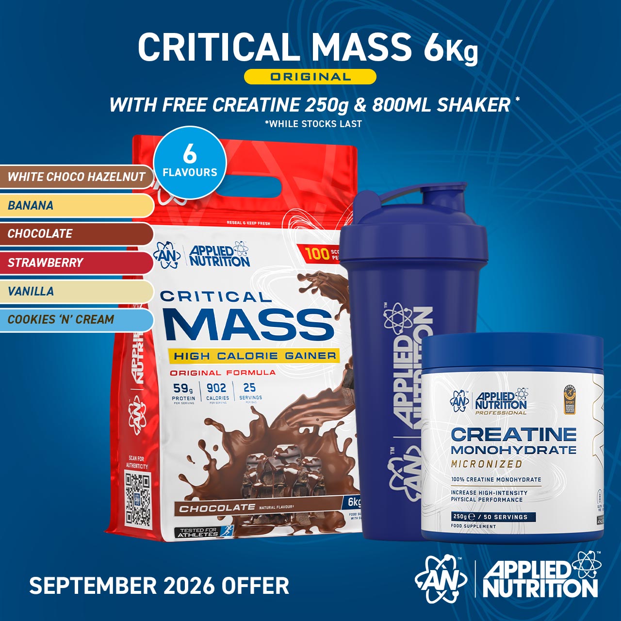 Critical Mass Original 6kg High Calorie Gainer