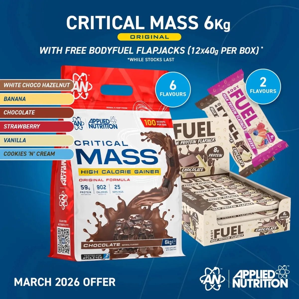 Critical Mass Original 6kg High Calorie Gainer