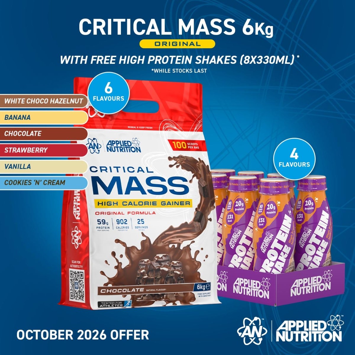 Critical Mass Original 6kg High Calorie Gainer