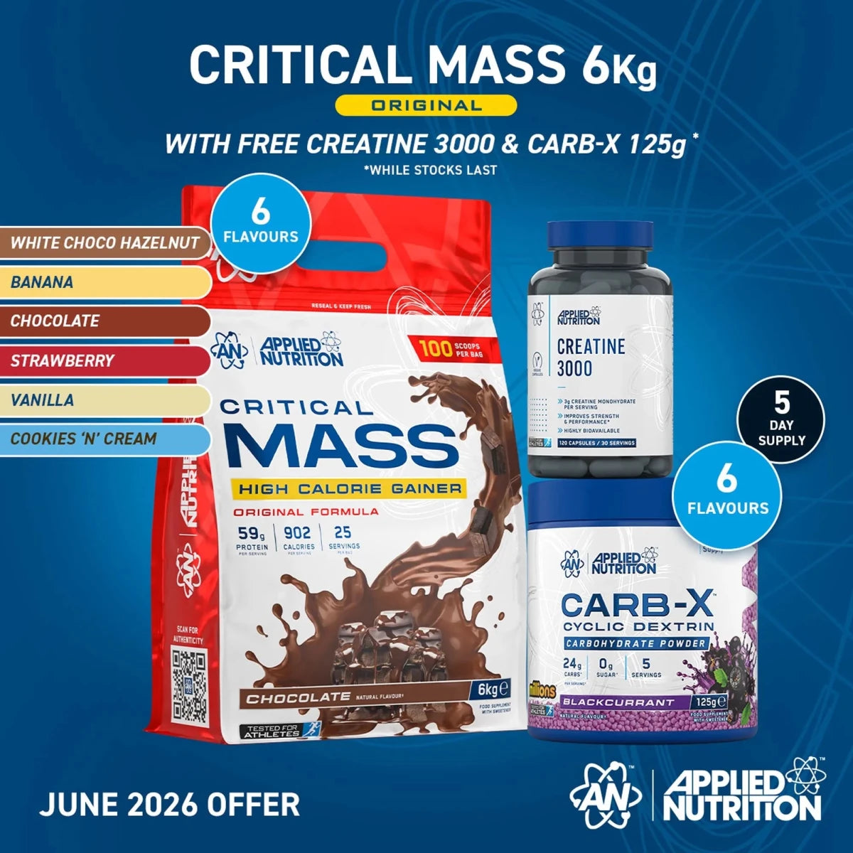 Critical Mass Original 6kg High Calorie Gainer