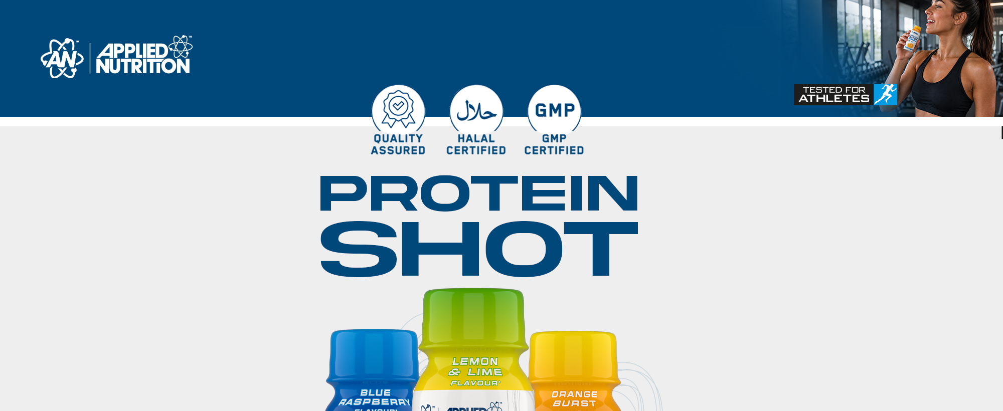 Goprotein Protein Shot 100ml | 25g Protein On‑the‑Go | Applied Nutrition ...