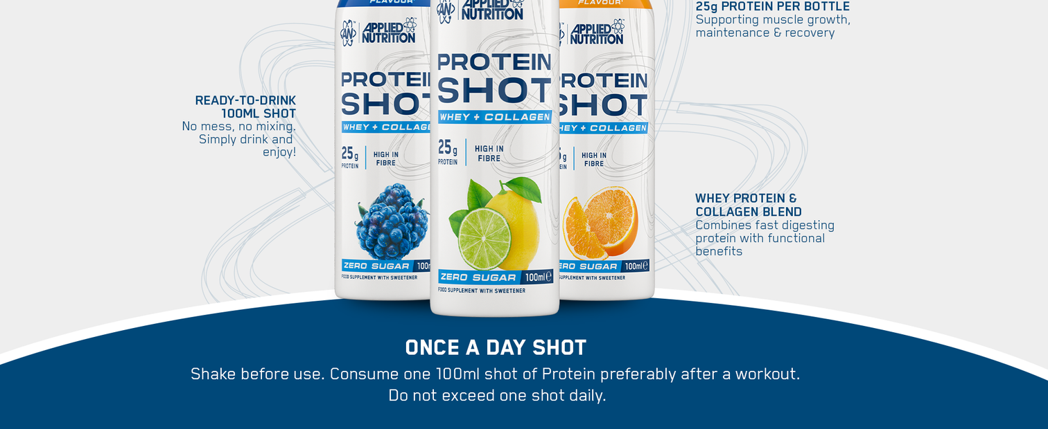 Protein Shot 100ml | 25g Protein On‑the‑Go | Applied Nutrition ...