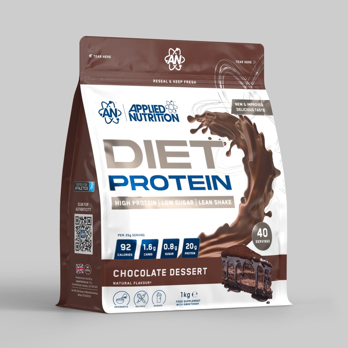 Applied Nutrition — Diet Whey Protein 1kg - Chocolate Dessert