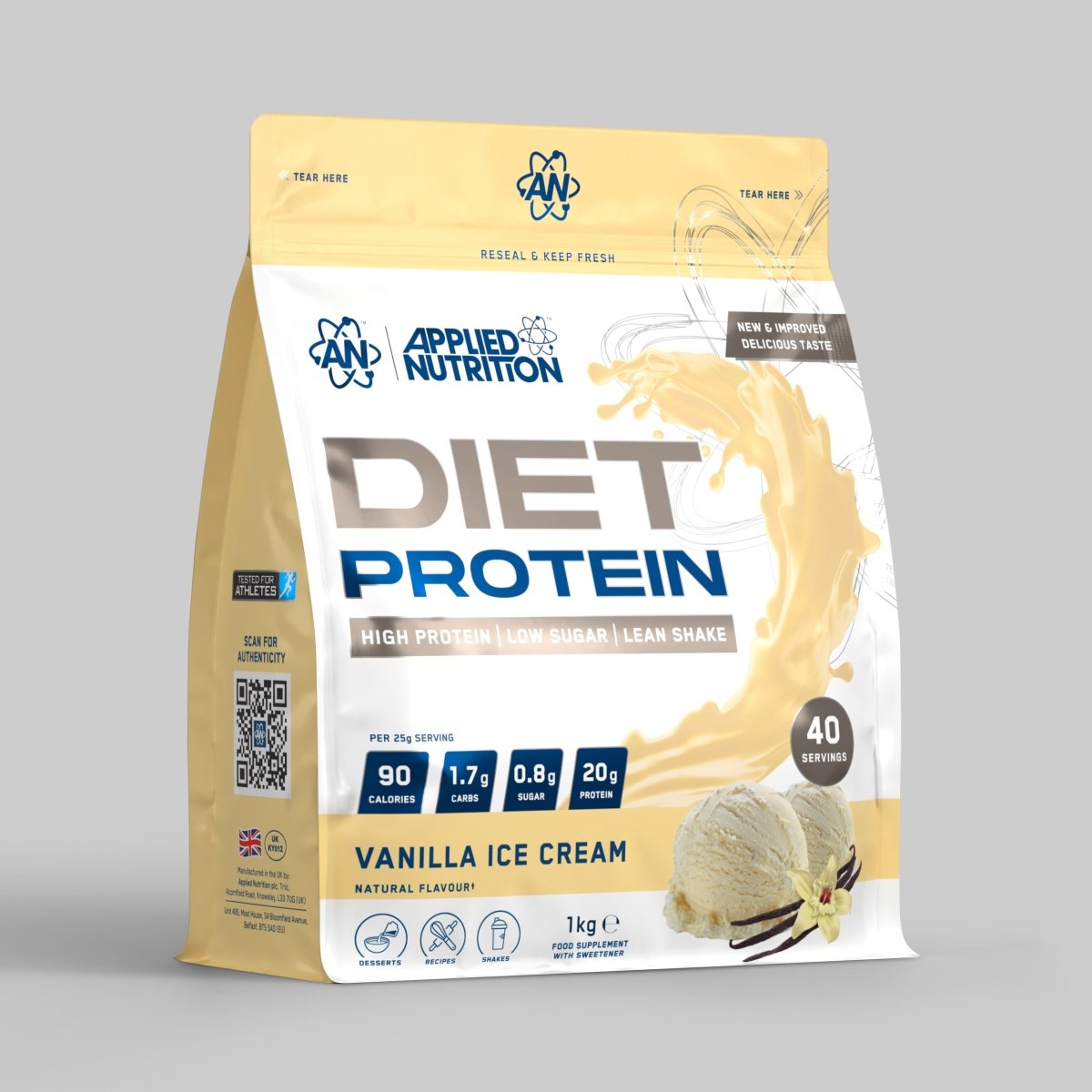 Applied Nutrition — Diet Whey Protein 1kg - Vanilla Cream