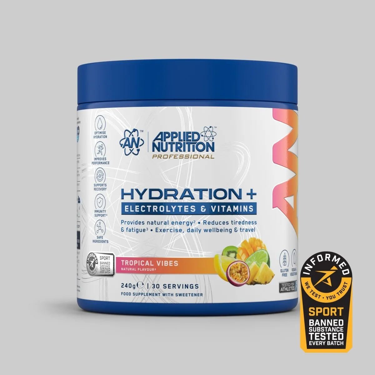 Hydration Powder Ingredients Hydration+ Complete Electrolyte & Vitamin Powder – Applied Nutrition plc