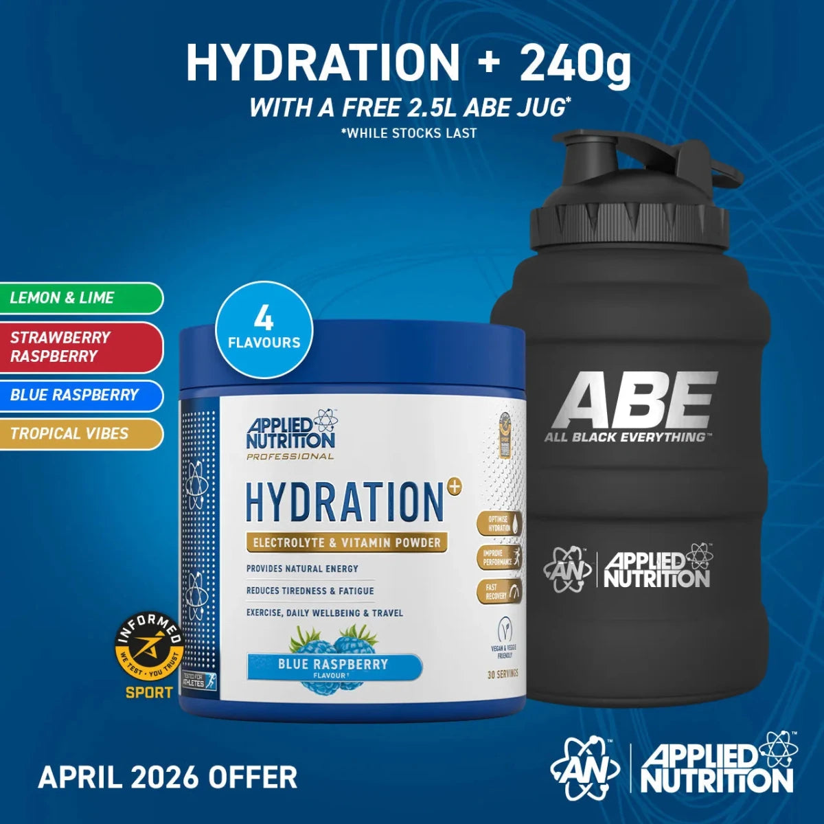Hydration+ Complete Electrolyte & Vitamin Powder