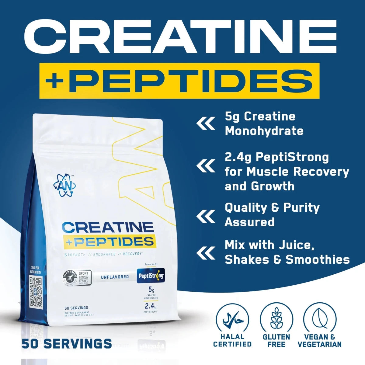 Creatine Monohydrate + Peptide