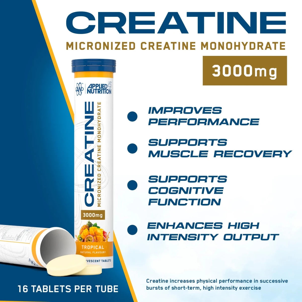 Creatine Monohydrate Effervescent Tablets