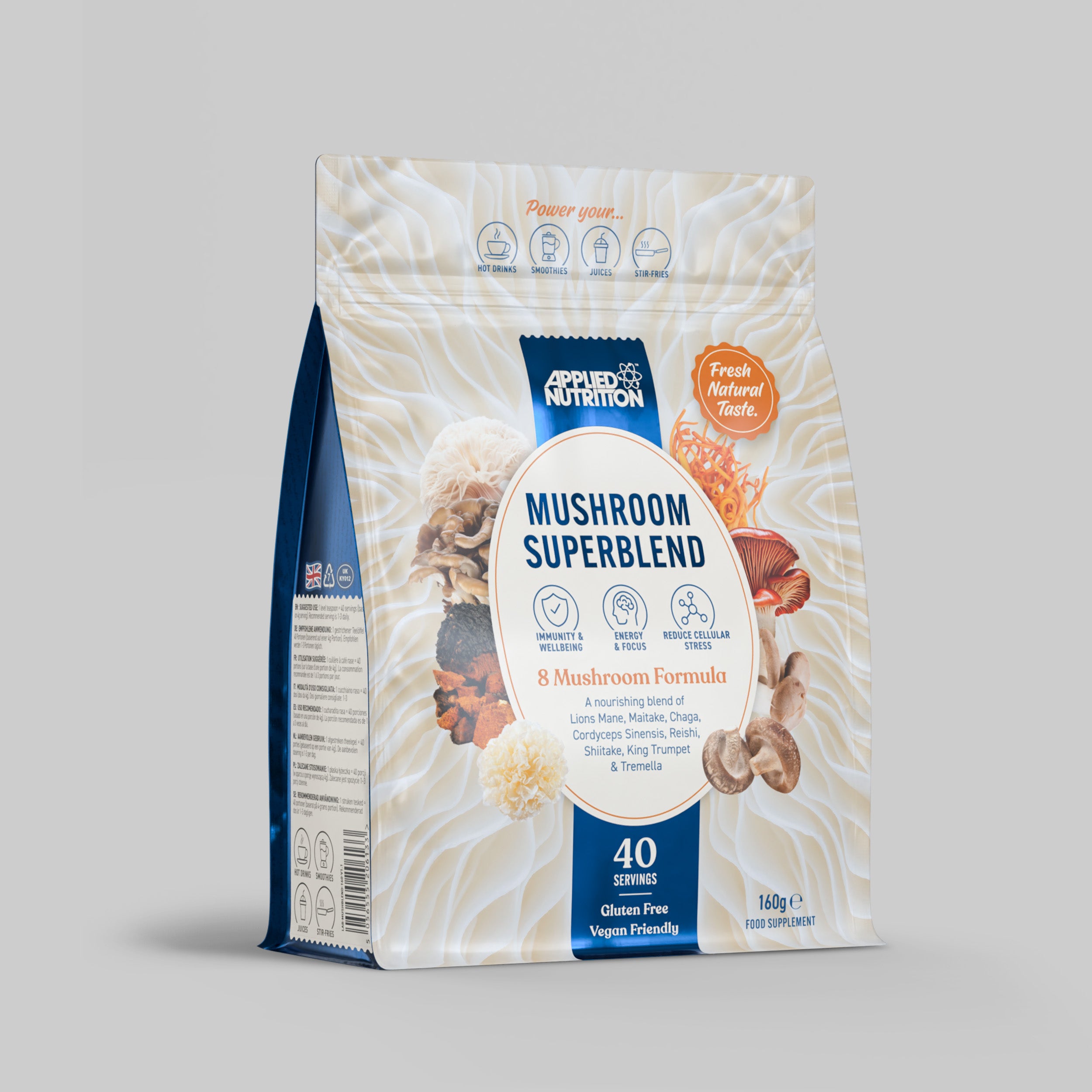 Mushroom Superblend 160g – Applied Nutrition Ltd