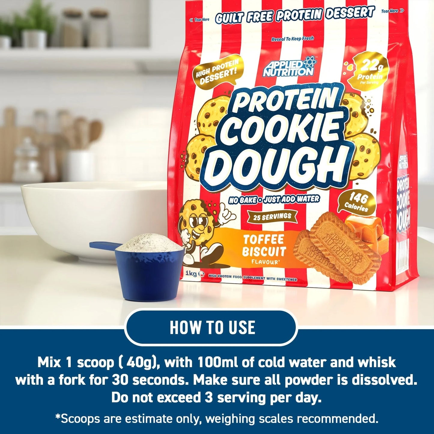 Protein Cookie Dough Dessert (25 Servings)