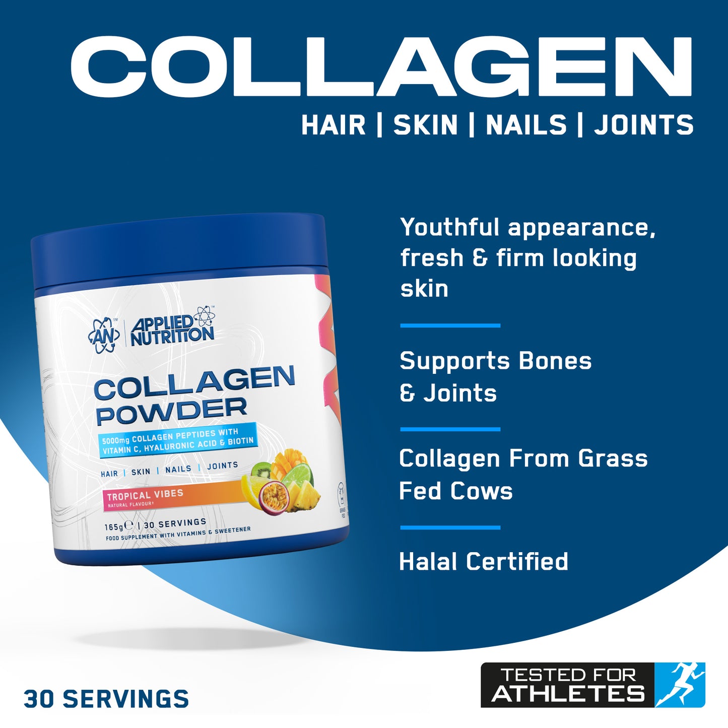 Collagen Beauty Supplement with Vitamin C, Biotin and Hyaluronic Acid