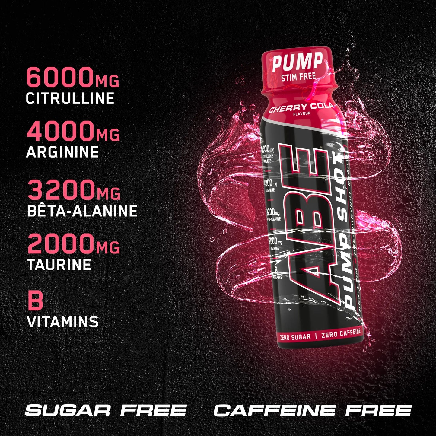 ABE Pump Pre Workout Shots - Stim Free