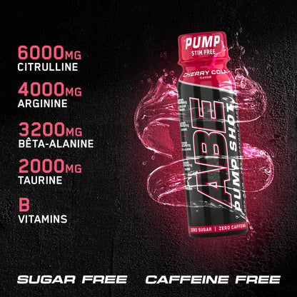 ABE Pump Pre Workout Shots - Stim Free