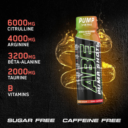 ABE Pump Pre Workout Shots - Stim Free