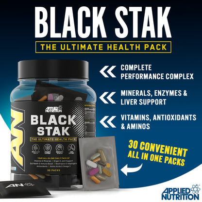 Black Stak - The Ultimate Health Pack (30 packs in each tub)