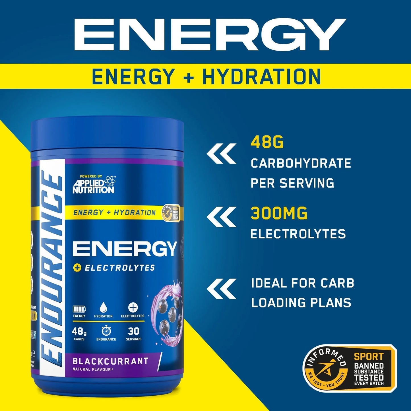 Endurance Energy & Hydration Powder 1.5kg (30 Servings)