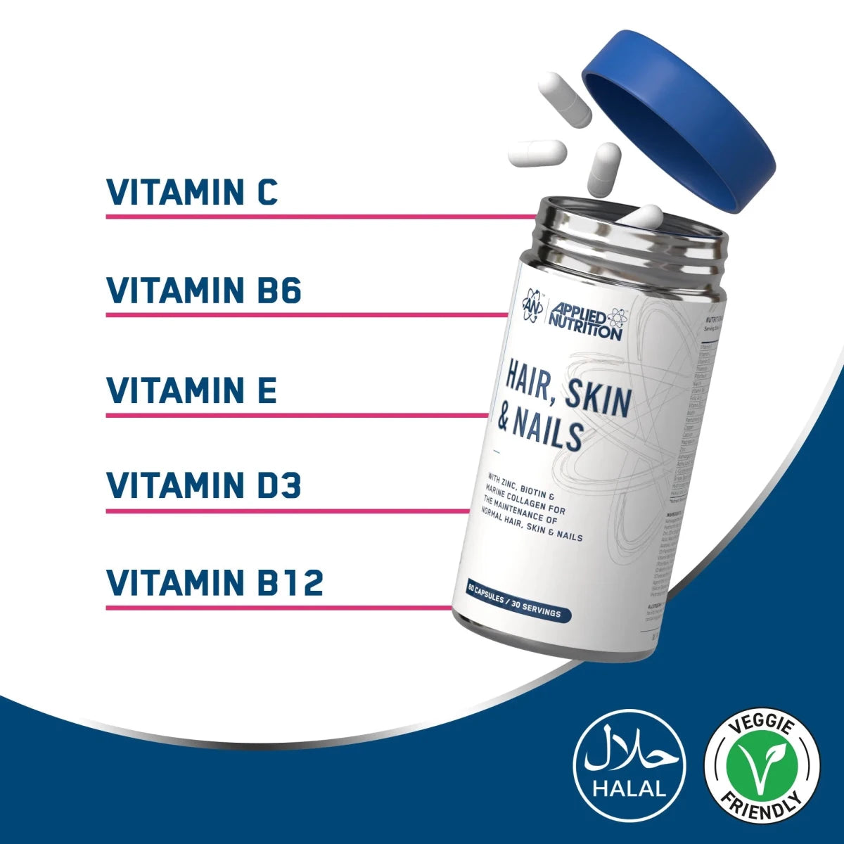 Hair Skin and Nails Collagen Capsules