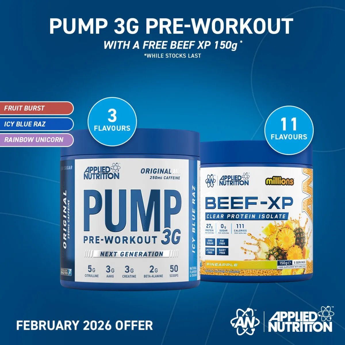 Pump 3G - Pre Workout with Caffeine