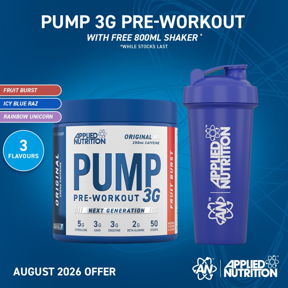Pump 3G - Pre-Workout with Caffeine