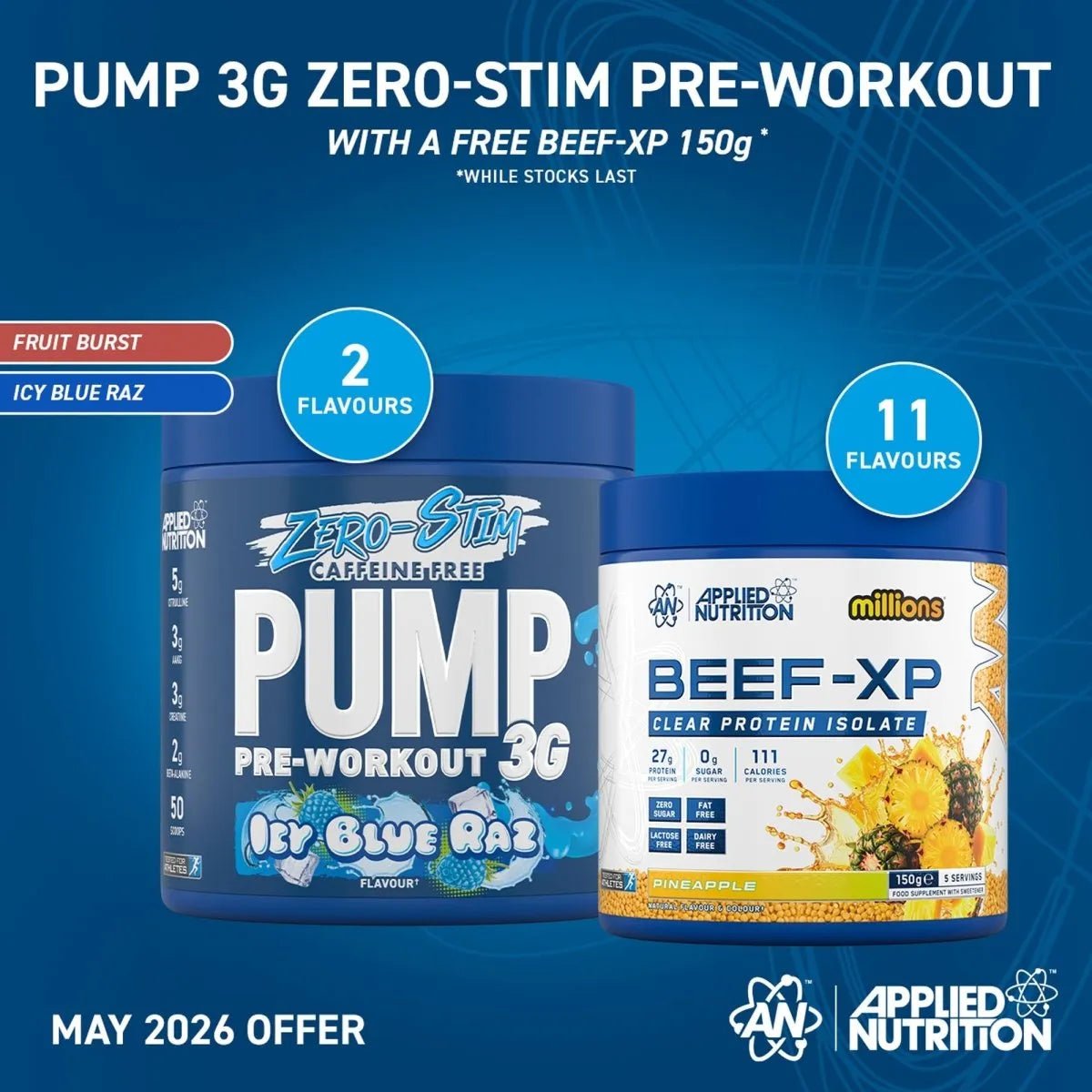 Pump 3G Zero Stim - koffeinmentes edzés előtti 375g