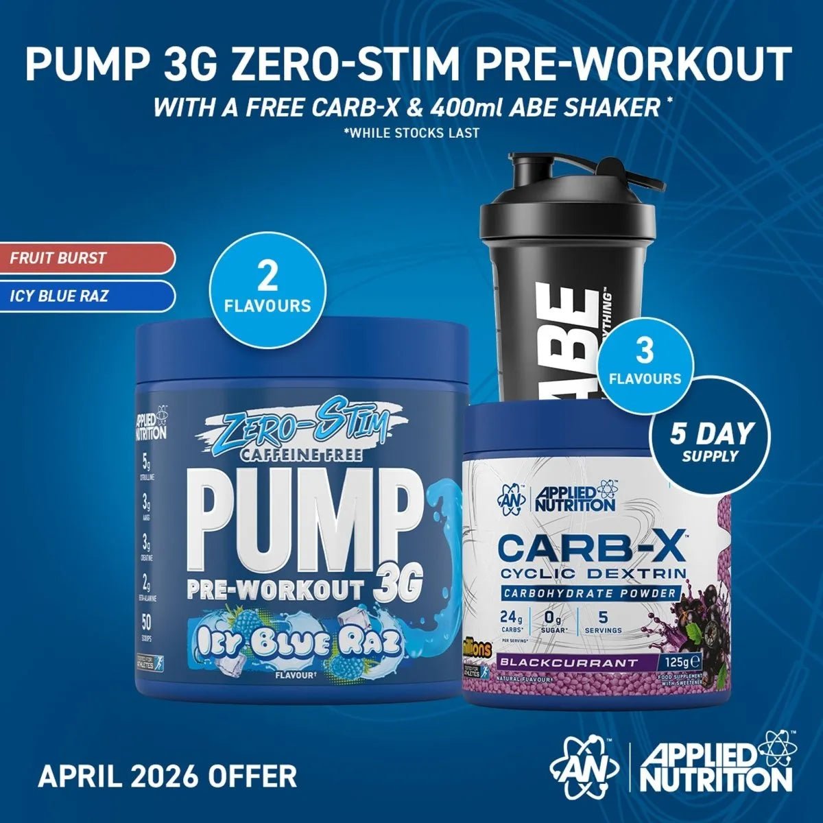 Pump 3G Zero Stim - Caffeine Free Pre-Workout