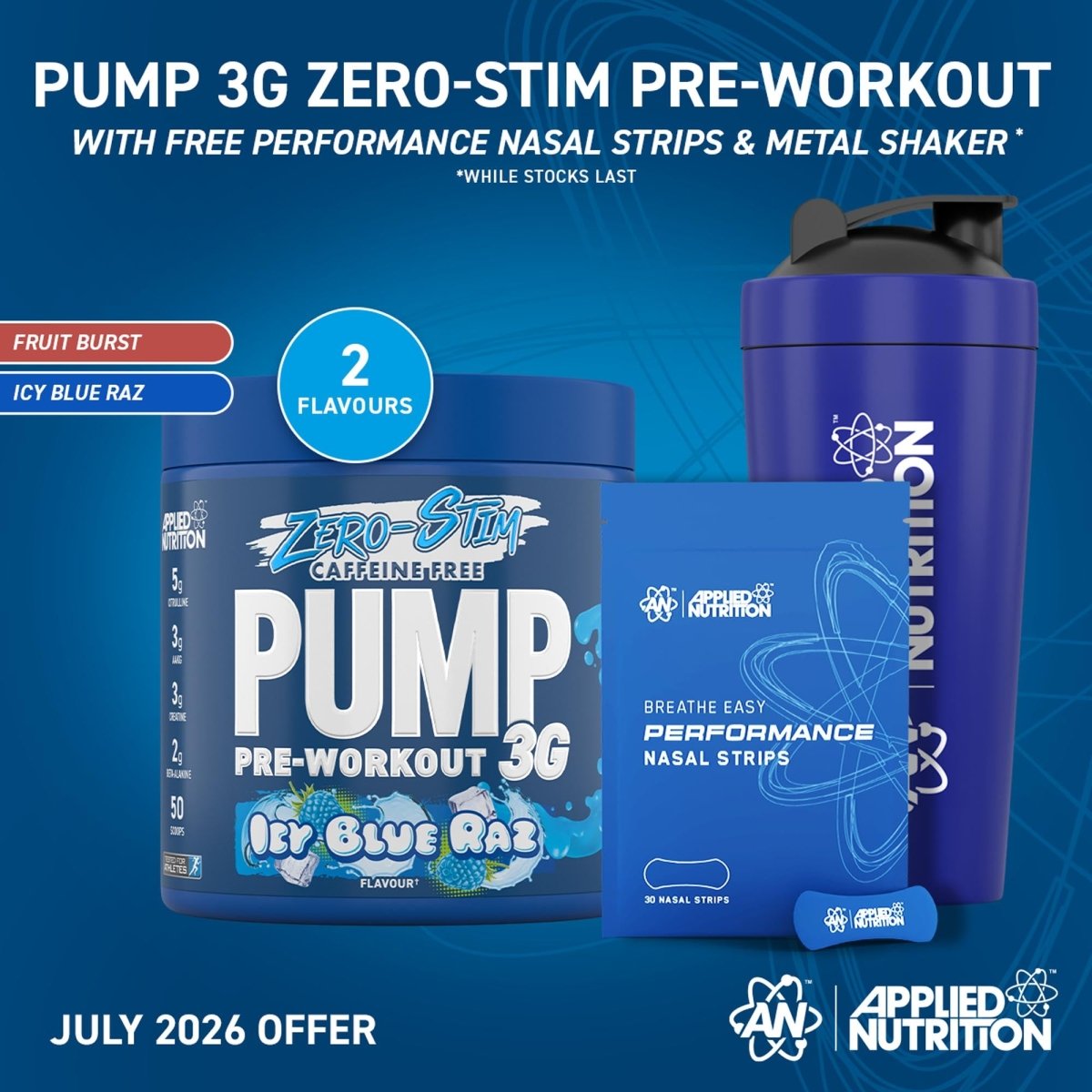 Pump 3G Zero Stim - Caffeine Free Pre-Workout
