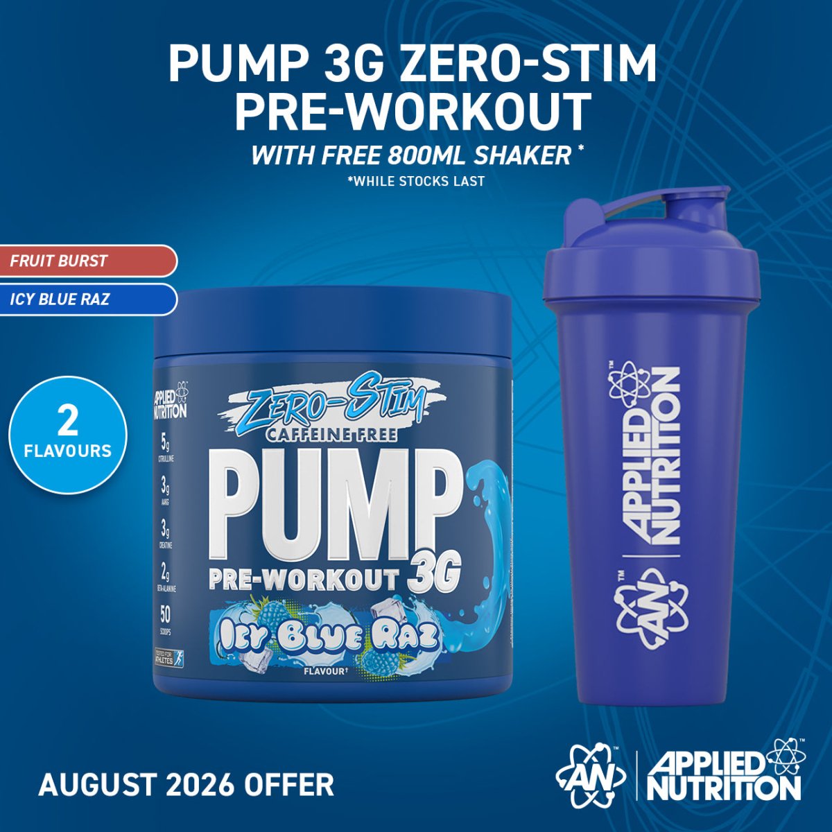 Pump 3G Zero Stim - Caffeine Free Pre-Workout