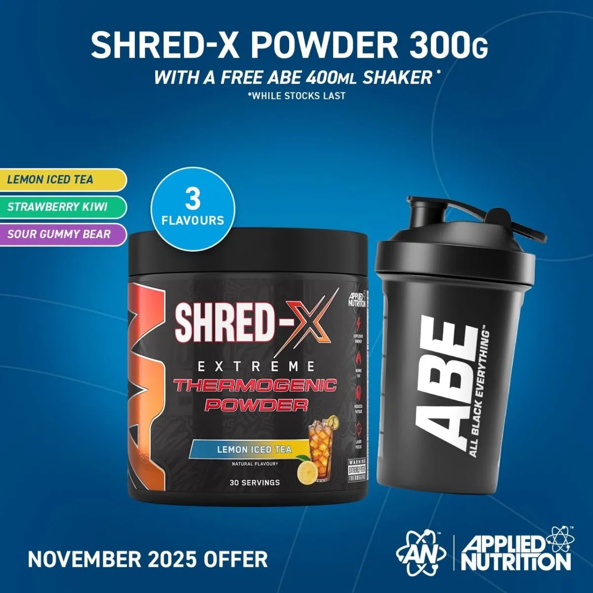 Shred X 300g Fat Burning Thermogenic Powder