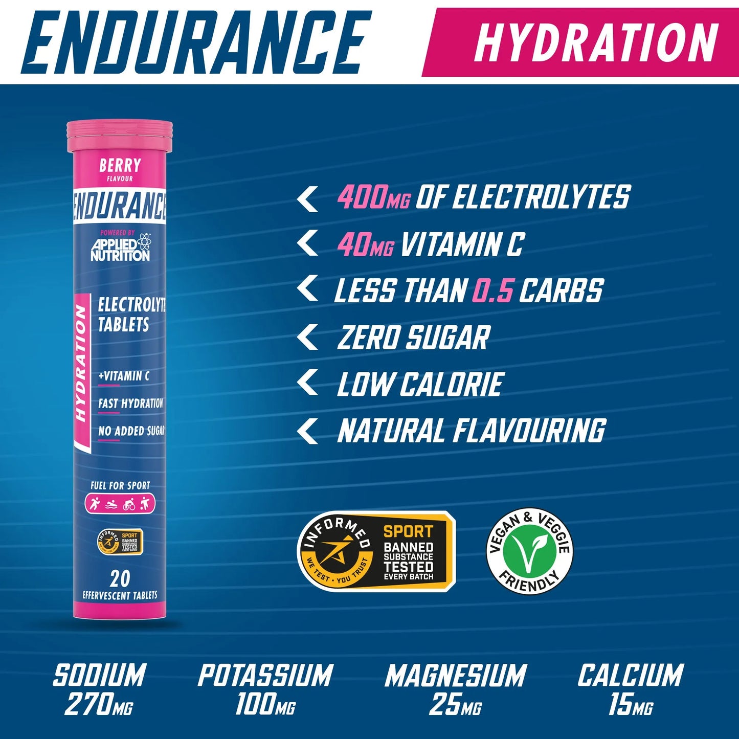 Endurance Hydration Electrolyte Tablets