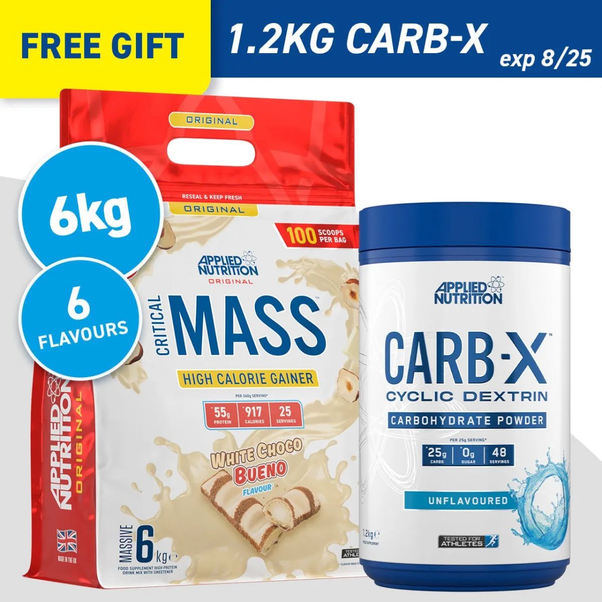 Critical Mass Original 6kg High Calorie Gainer (25 Servings)