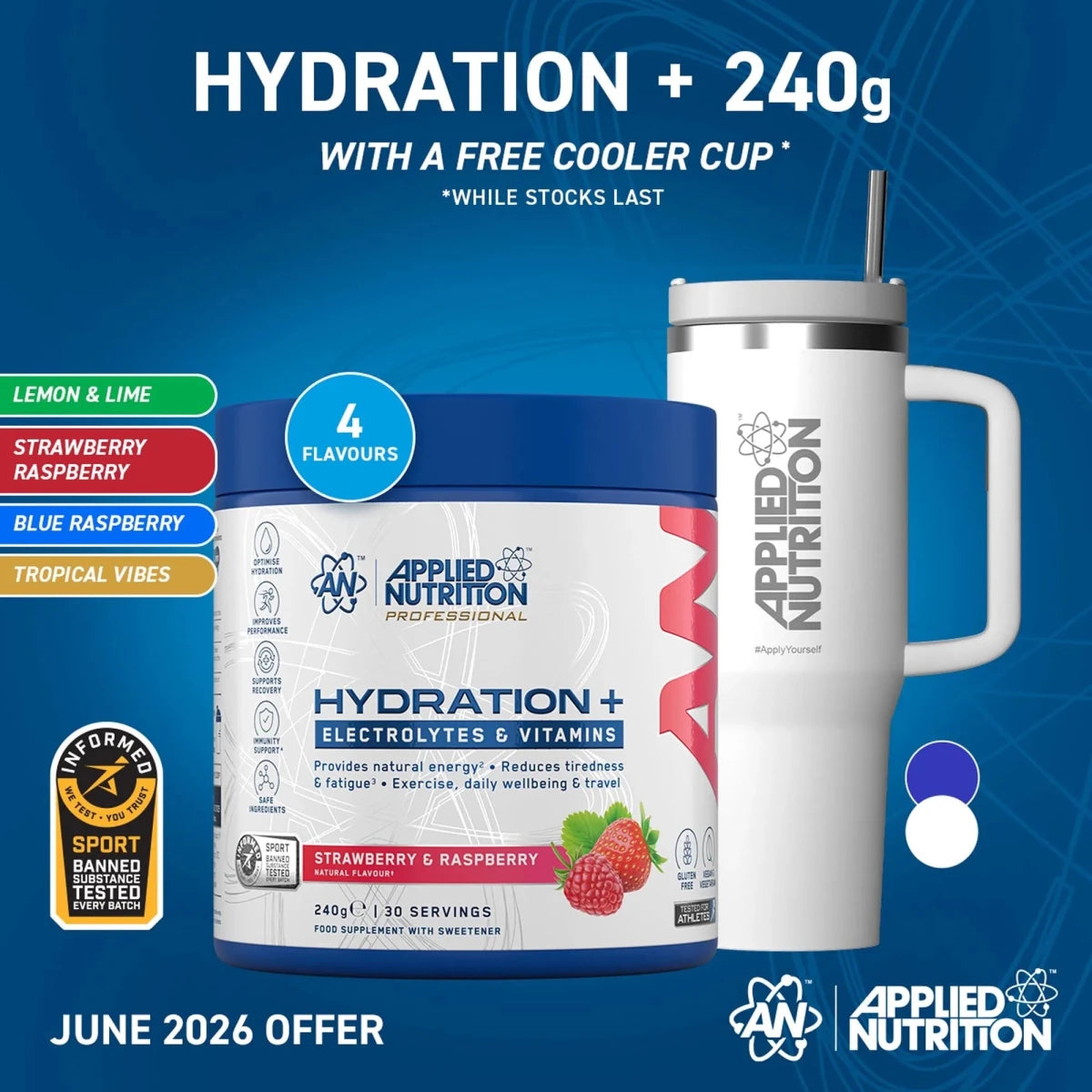Hydration+ Complete Electrolyte & Vitamin Powder