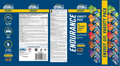 6 PACK - GEL ENDURANCE VARIETY - ENERGY