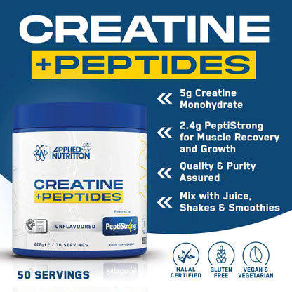 CREATINE + PEPTIDE 222G - UNFLAVOURED
