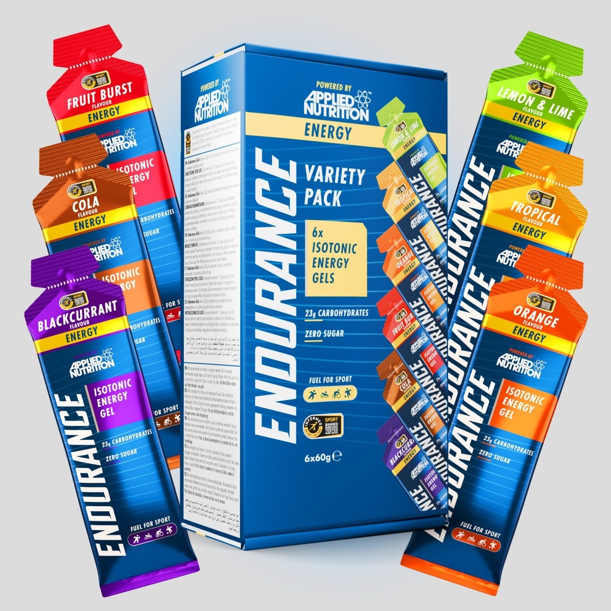 6 PACK - GEL ENDURANCE VARIETY - ENERGY