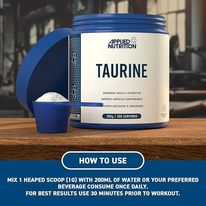 Taurine Supplement 200g -  Premium Performance Amino Acid