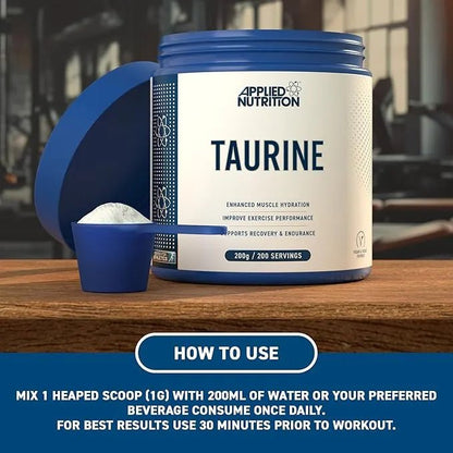 Taurine Supplement 200g -  Premium Performance Amino Acid
