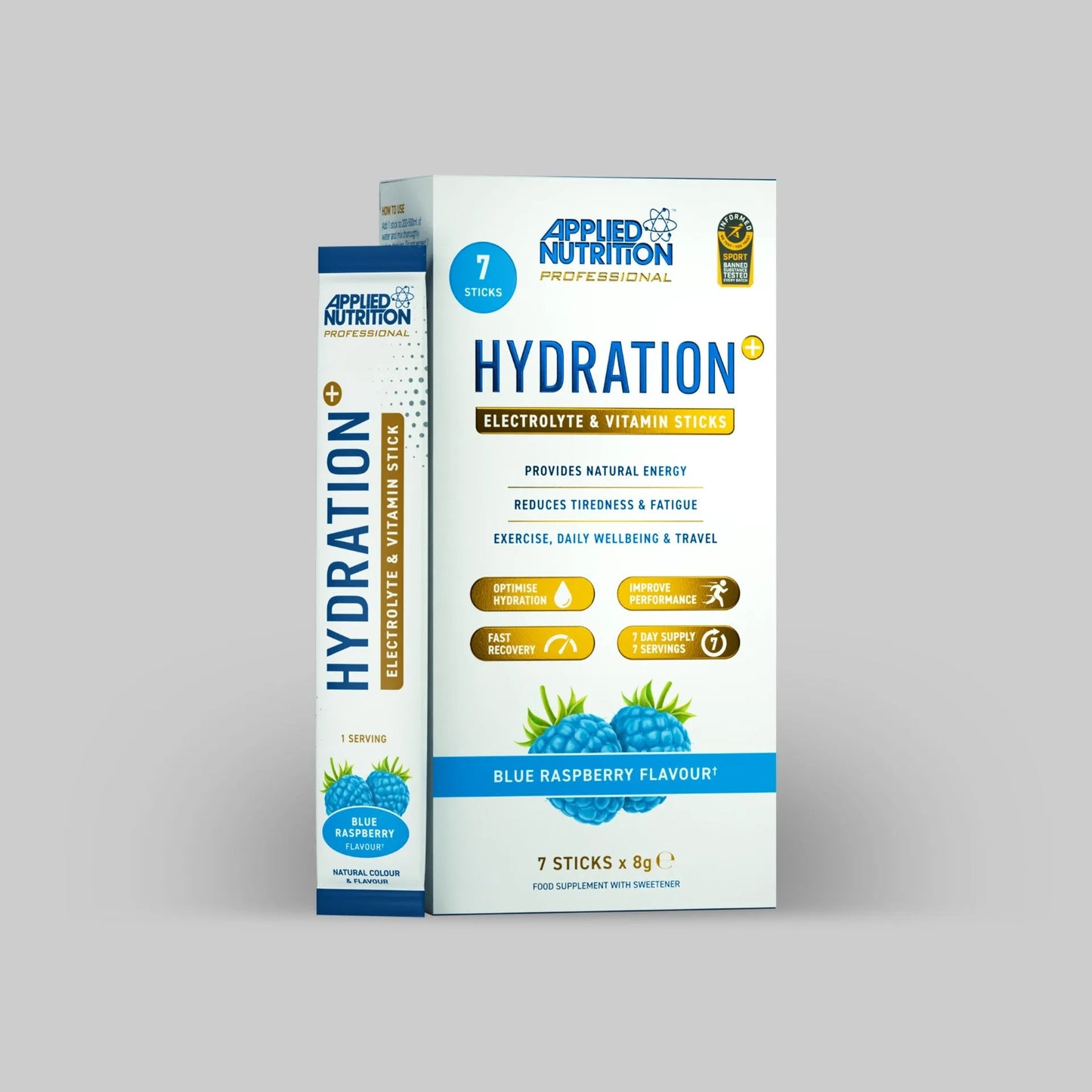 Hydration+ Electrolyte & Vitamin Powder Stick Pack (Pack of 7)