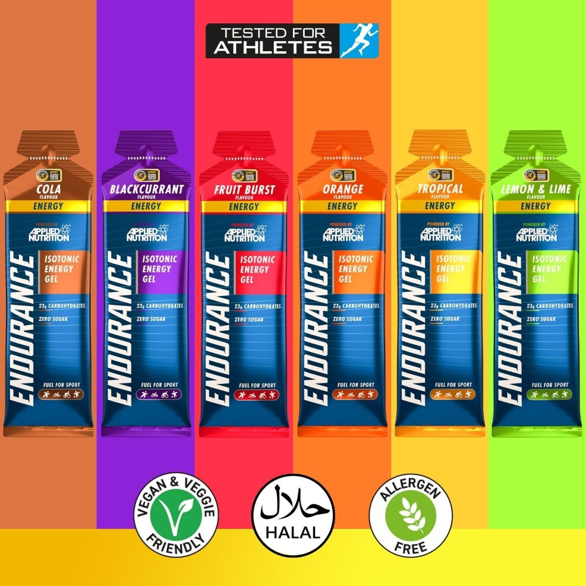 6 PACK - GEL ENDURANCE VARIETY - ENERGY