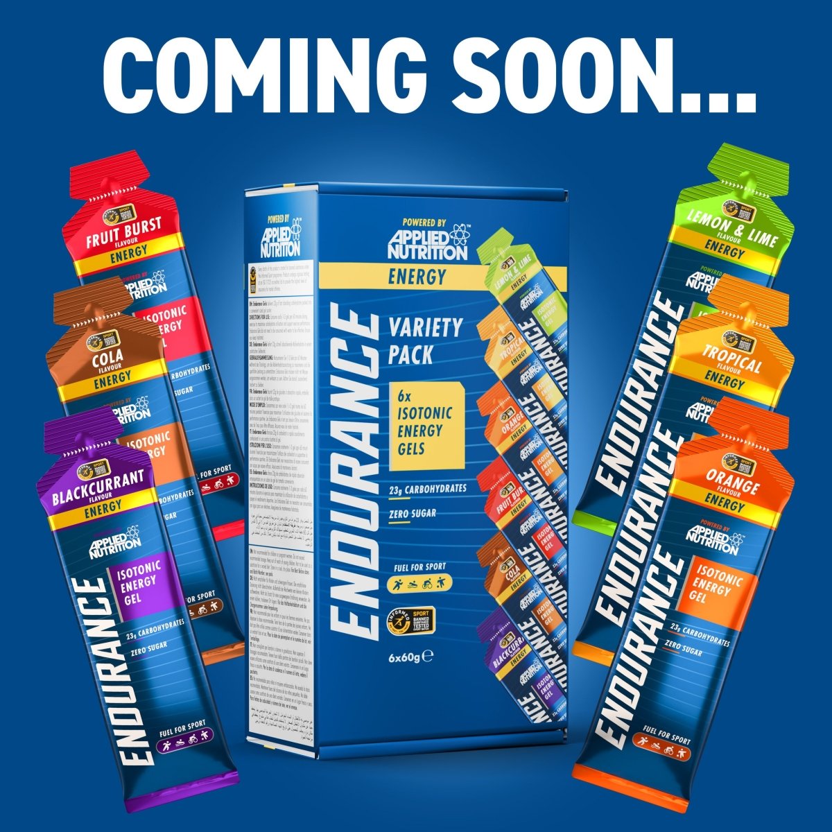6 PACK - GEL ENDURANCE VARIETY - ENERGY