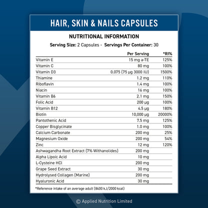 Gift 1: Hair Skin and Nails Collagen Capsules - 30 Servings