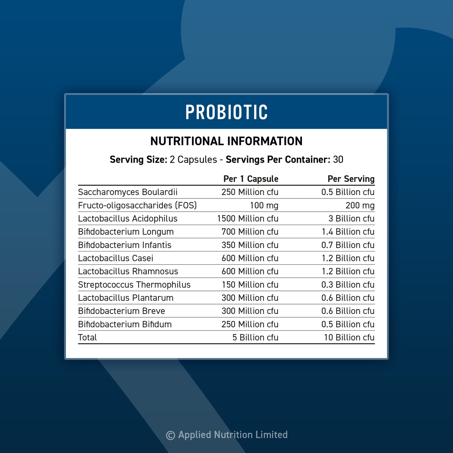 Probiotic - Advanced Multi-Strain Formula